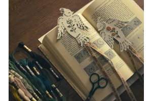 Bird bookmark DIY