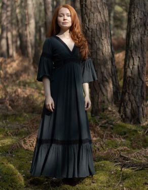 "Kaarina" maxi dress weathered black