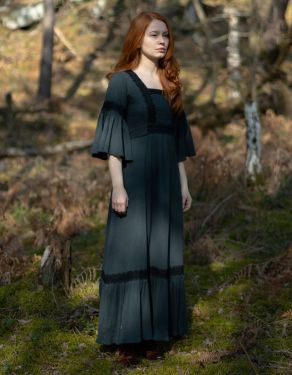 "Kalina" maxi dress weathered black