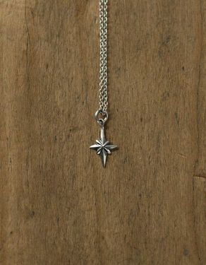 "Northern Star" sterling silver pendant necklace